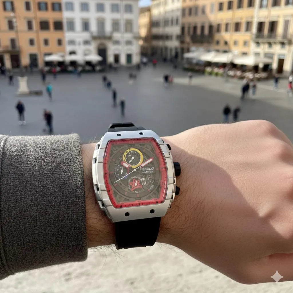 Transpalation Skeleton Square Watch - Luxury Mens Watch