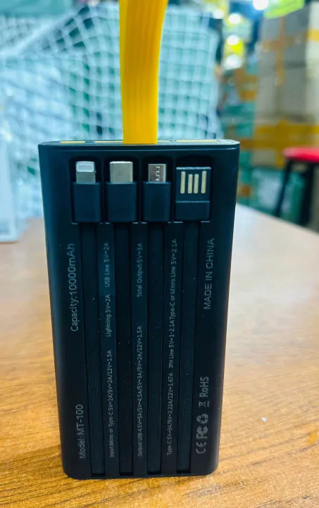 Premium Transparent 10000mAh Power Bank Quick Charge Technology