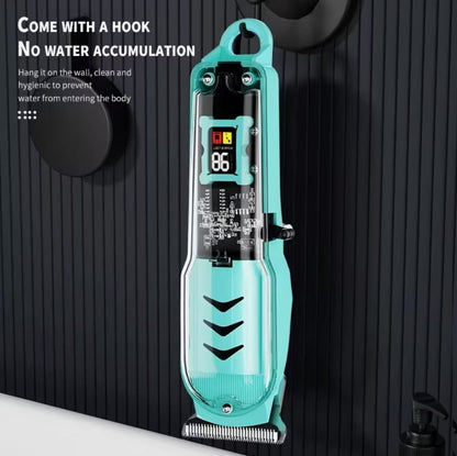 Professional T-Blade Hair Trimmer for Men with Adjustable Combs