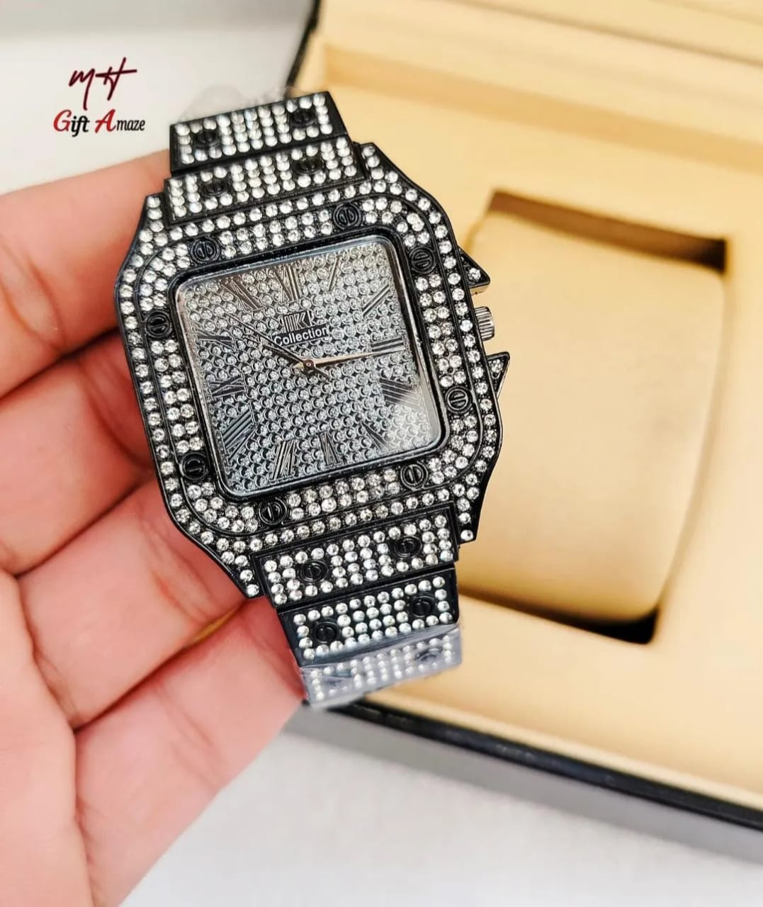 Men's Watch With Diamond Stone
