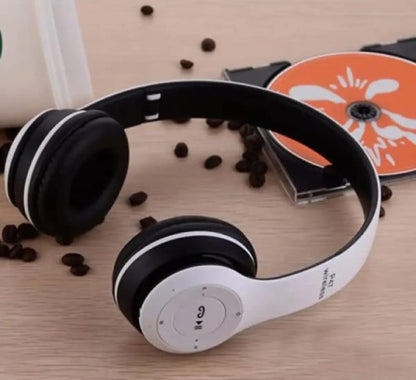 P47 Bluetooth Headphones Over Ear Foldable Headset For Gaming (black Color)